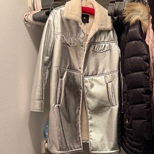 7 For All Mankind Silver Teddy Jacket